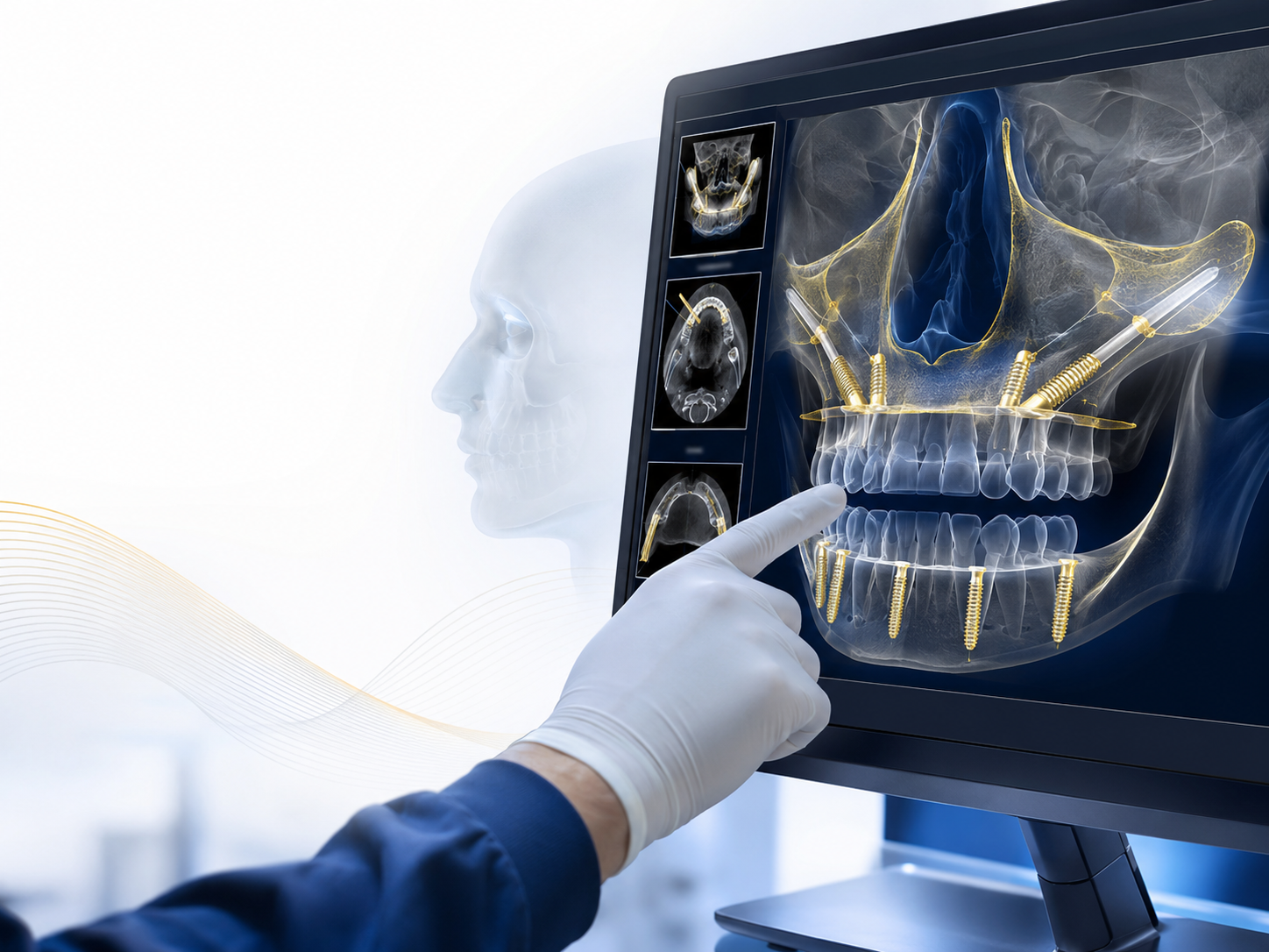 Planejamento digital com tomografia para implante zigomático