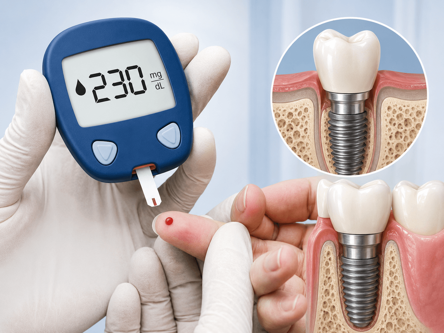 Paciente com diabetes em avaliação para implante dentário em Campinas com planejamento odontológico na Freitas Odontologia.