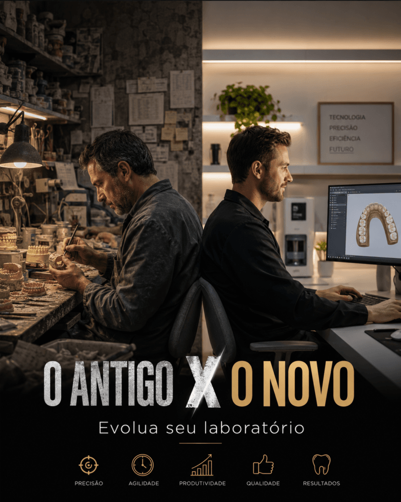 Dentista explicando protocolo dentário digital em Campinas para reduzir acúmulo de resíduos e facilitar a higiene.